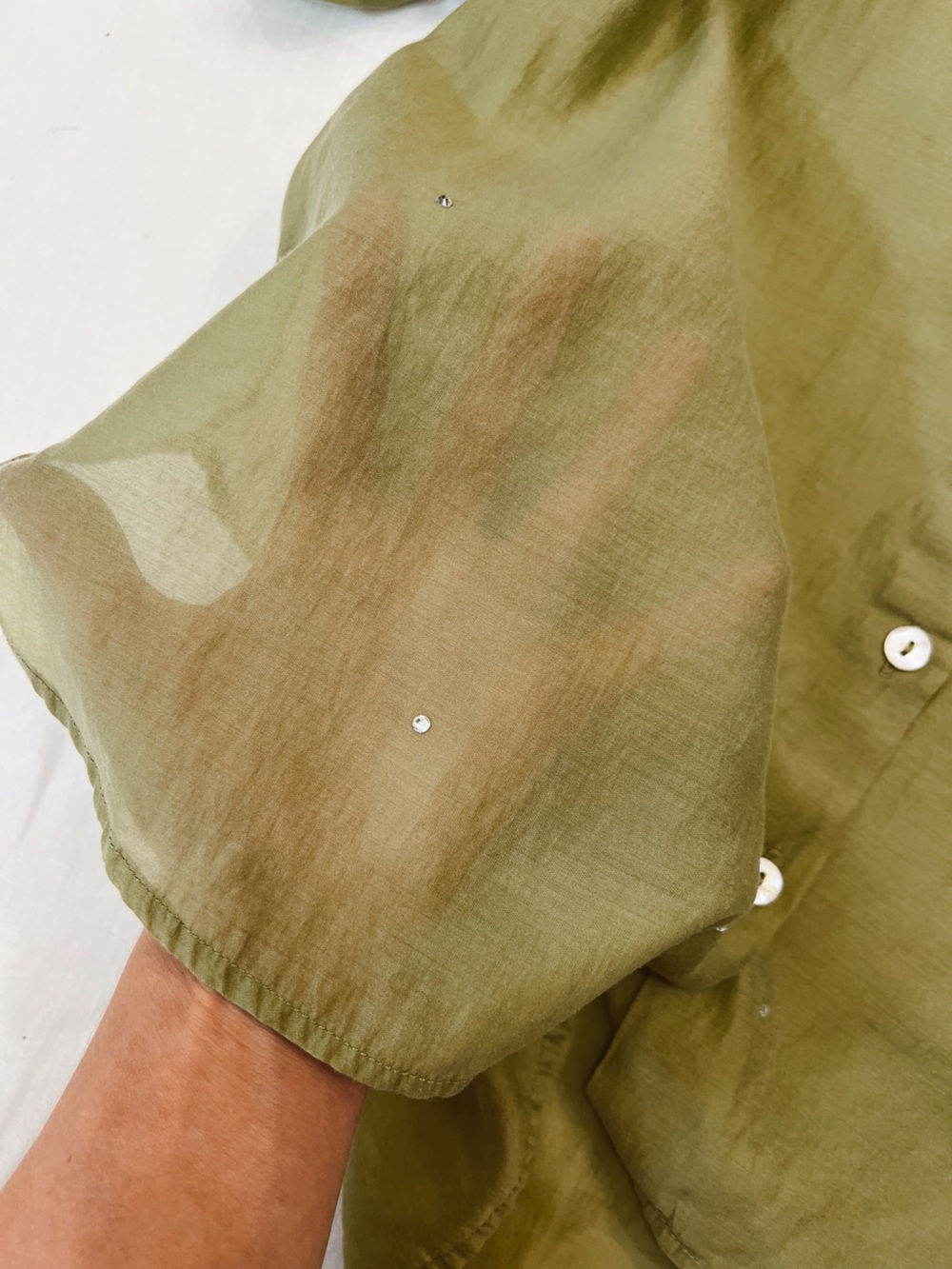 Bailey 44 Sheer Gemmed Button Down - Picture 2 of 4